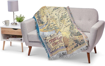 100% Wool Hand Made Middle Earth Blanket