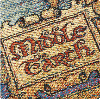100% Wool Hand Made Middle Earth Blanket